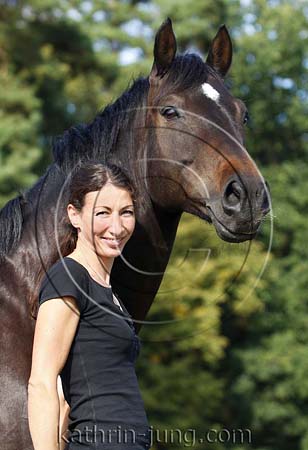 Pferd mit Frau